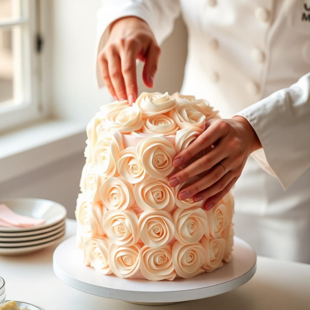 Ručno ukrašavanje torte u našem ateljeu