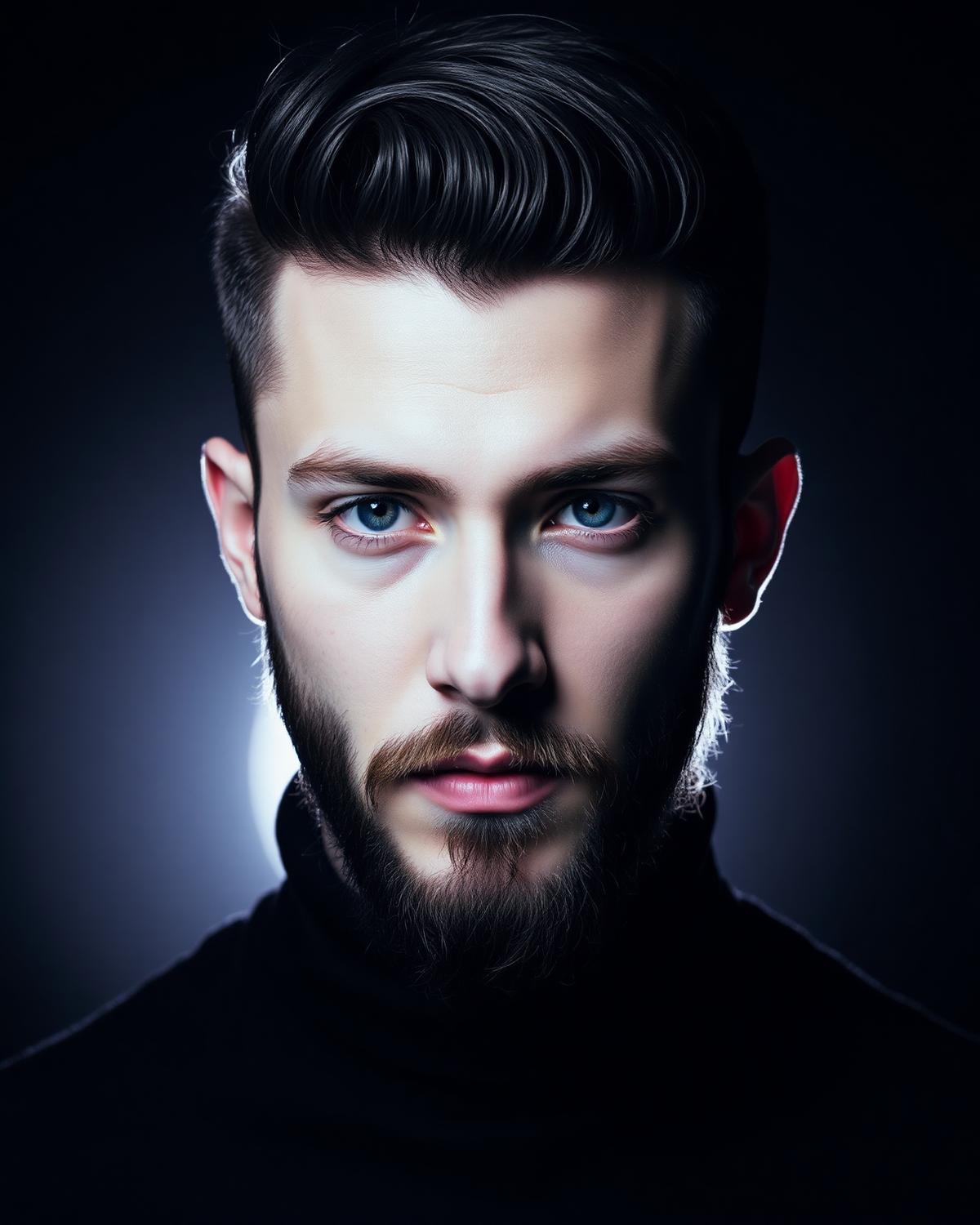 Modern fade haircut