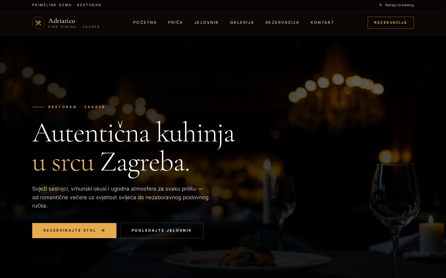 Preview Restoran demo stranice