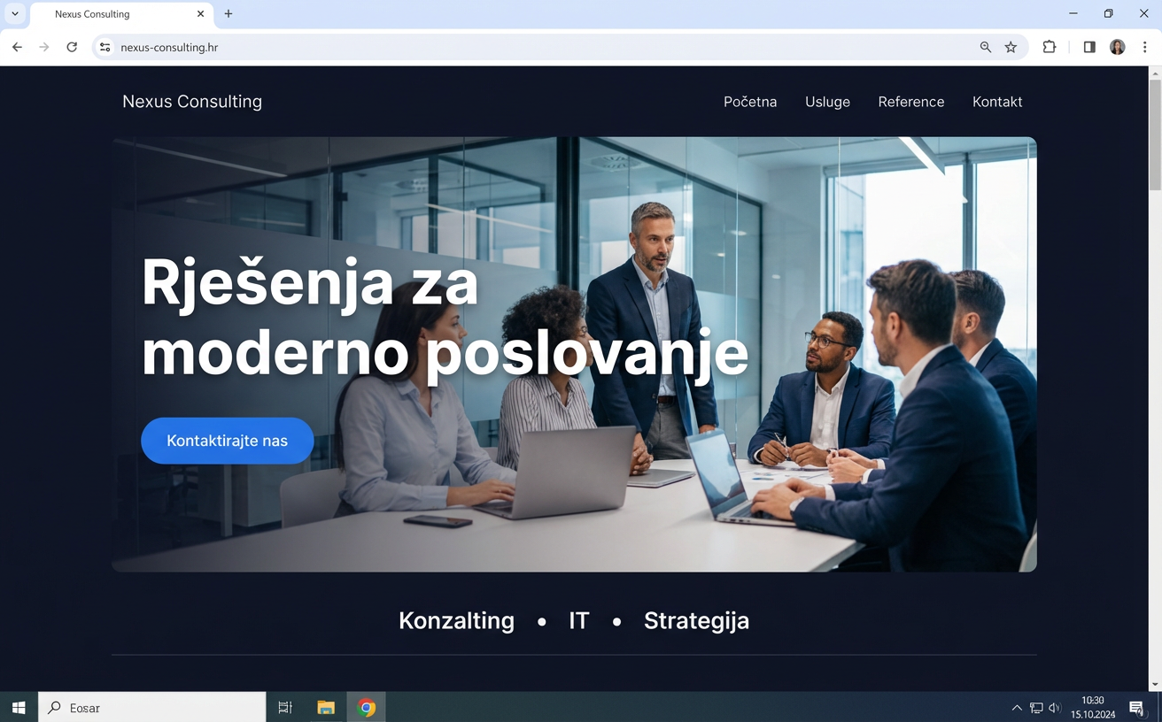 Tvrtke i B2B — primjer web stranice